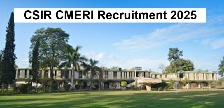 CSIR CMERI Recruitment